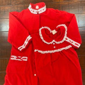 Girls Flannel Nightgown and Robe Set